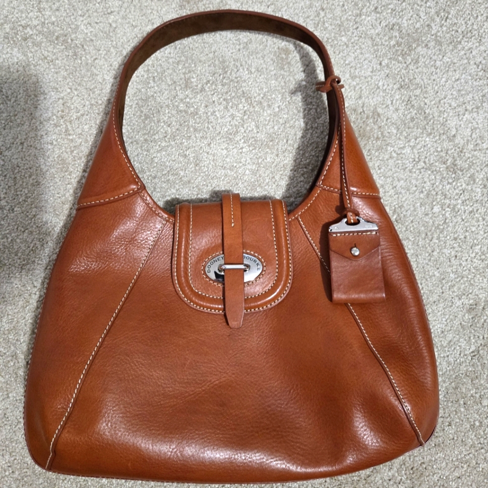 Dooney & Bourke Toscana Front Flap Cognac Hobo